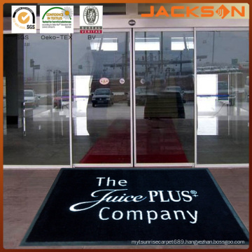 Environmental Natural Rubber Door Mat with Nylon Printed